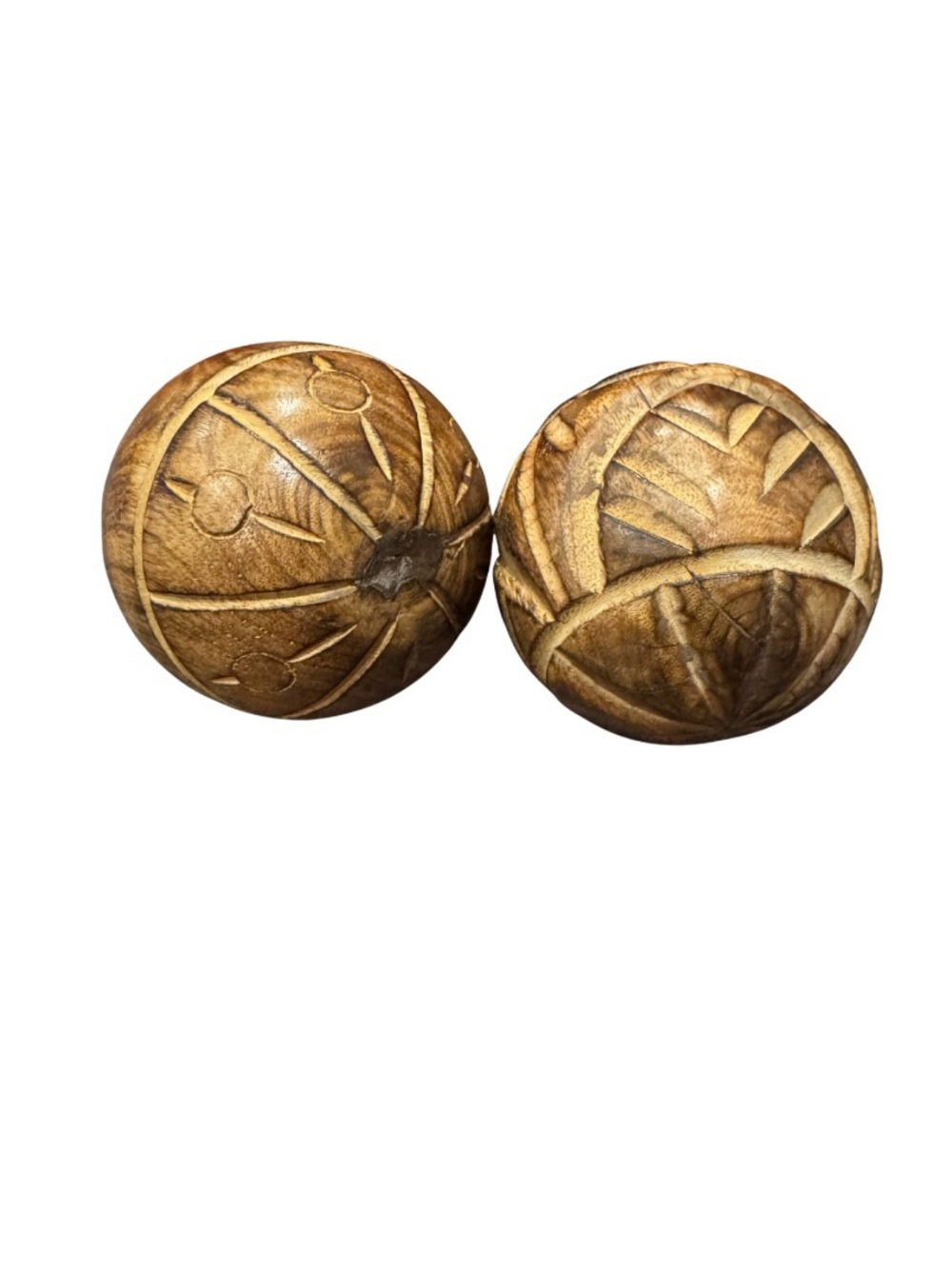Deluxe Wooden Set of Decorative Balls